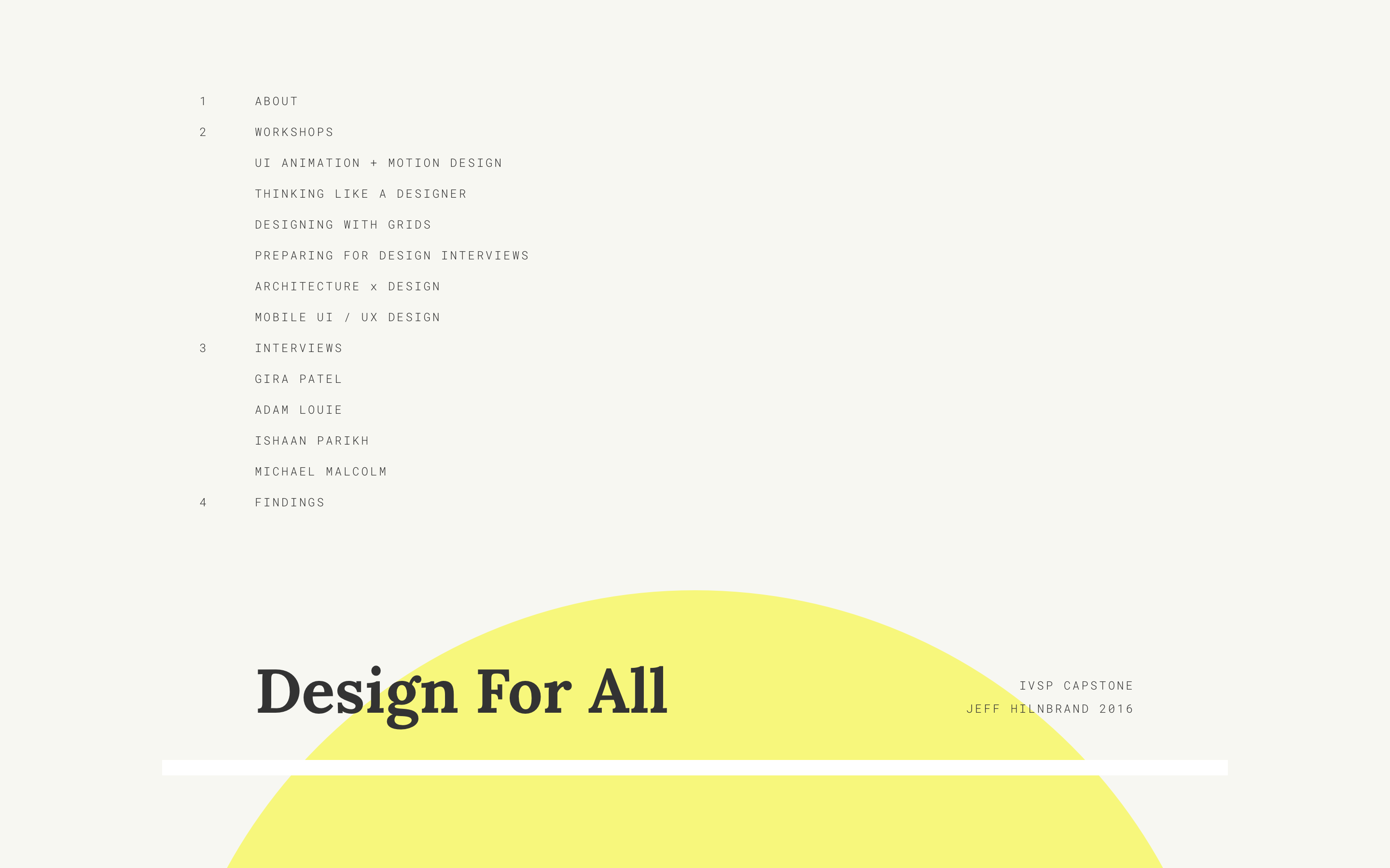Capstone: Design For All logo