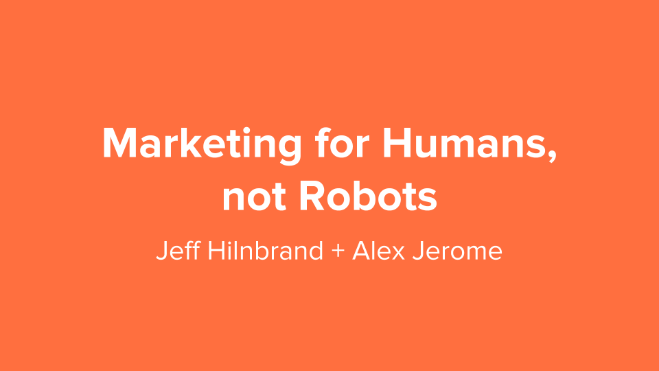 Marketing For Humans, Not Robots logo